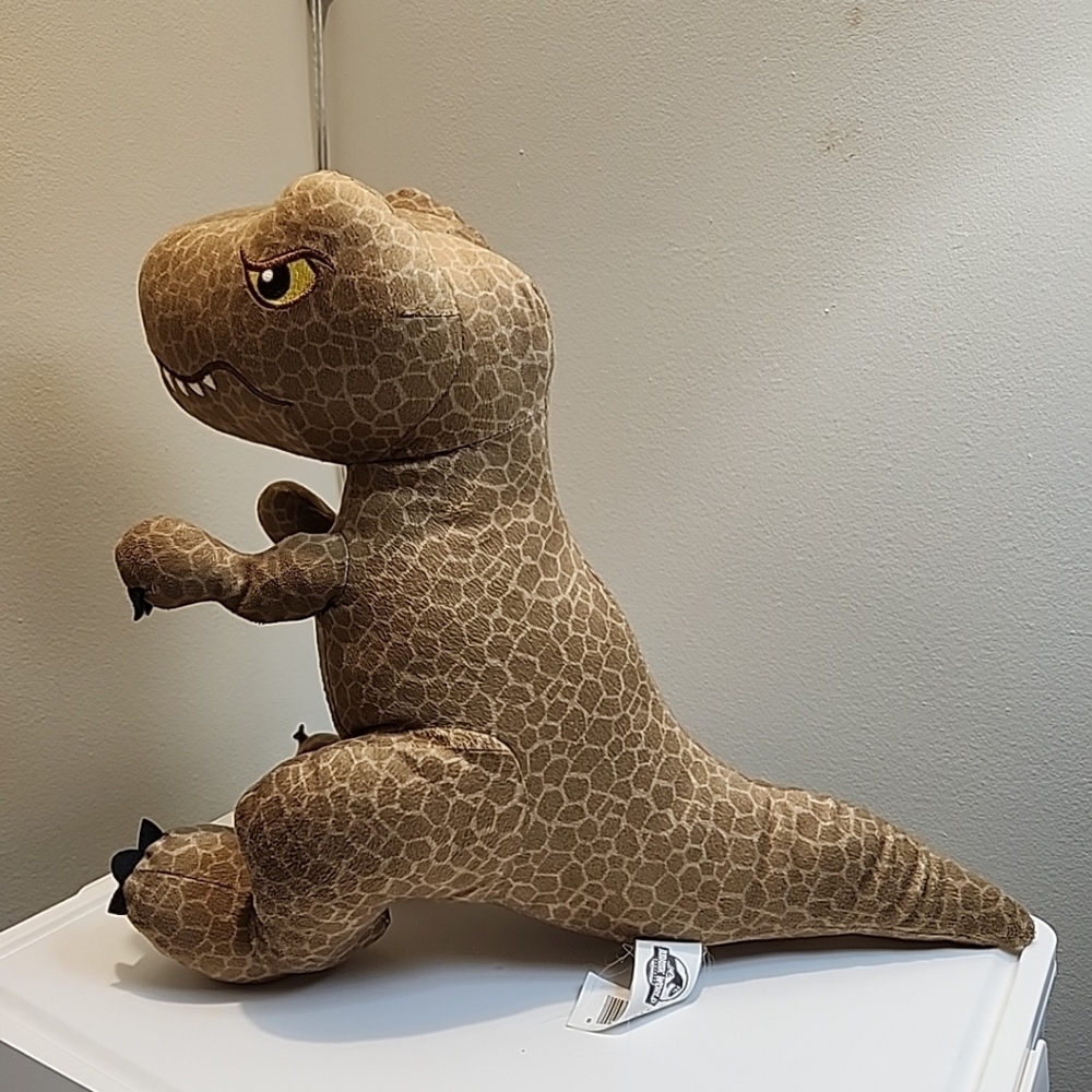 Jurrasic World T-rex Brown Patterned Dinosaur Plush Toy